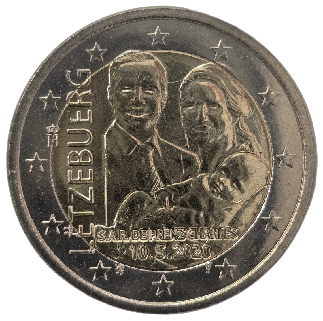 2 euros conmemorativa Nacimiento del príncipe heredero Charles - Normal